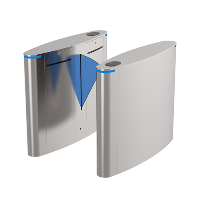 Indoor / Outdoor Pedestrian Flap Barrier Gate Turnstile System Dry Contact Input Signal