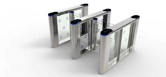 kupować Brama wejściowa do biura o szerokości 600 mm Szklana bramka obrotowa z czytnikiem kart online manufacture