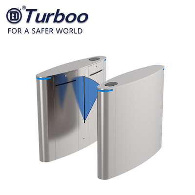 Access Control Stainless Steel Flap Barrier Gate for Fast Passage in Office Building Area