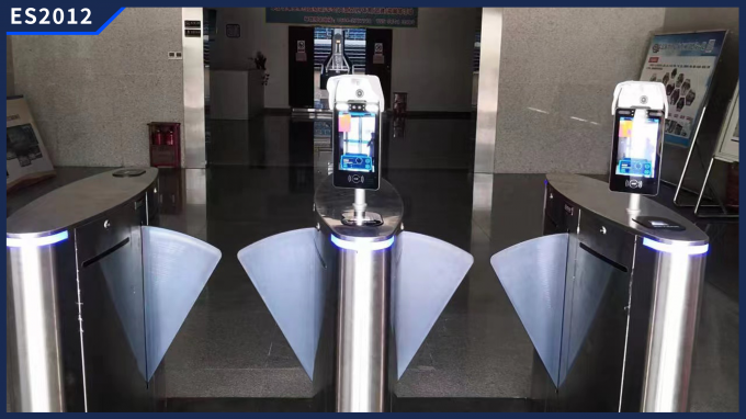 Access Control Stainless Steel Flap Barrier Gate for Fast Passage in Office Building Area 1