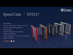 Nowoczesny styl zintegrowany design skręty obrotowe bramy bezpieczeństwa prędkości bramy kołyskowe ze stali nierdzewnej brama biurowa